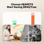 HEAPETS Cordless Dog Clippers for Grooming for Dogs Cats Pets, Green - Image 2