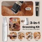 HEAPETS Dog Clippers for Grooming Kit with Paw Hair Trimmer Nail Grinder - Image 2