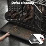 HIWOKK 48 Inch Heavy Duty Indestructible Dog Crate, for High Anxiety Dog - Image 2