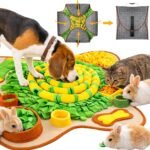 HOPET Snuffle Mat for Dogs Large Breed, 28.3”x28.3” Interactive Puzzle Dog Food Mat, Easy to Clean, Durable, Mental Stimulation & Slow Feeding Game for All Breeds