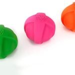 Hartz DuraPlay Ball Squeaky Latex Dog Toy, Neon Green, Neon Pink & Neon Orange, Large 3 Count Pack