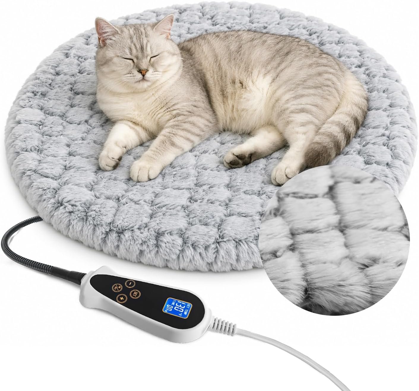 Heated Bed for Small Animals Pet Heating Pad with Intelligent Controller Heated Bed for Small Animals Pet Heating Pad with Intelligent Controller
