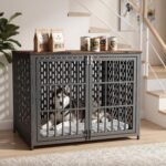 Heavy Duty 42 Inch Indestructible Furniture Dog Crate for High Anxiety Dogs