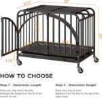 Heavy Duty Metal Dog Crate, 30" Indestructible Dog Kennel for High Anxiety Dogs, with Lockable Caster Wheels & Removable Tray, Dog Cage for Medium Dogs - Image 2