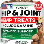 Hemp Hip and Joint Supplement for Dogs – 170 Chews – Glucosamine for Dogs