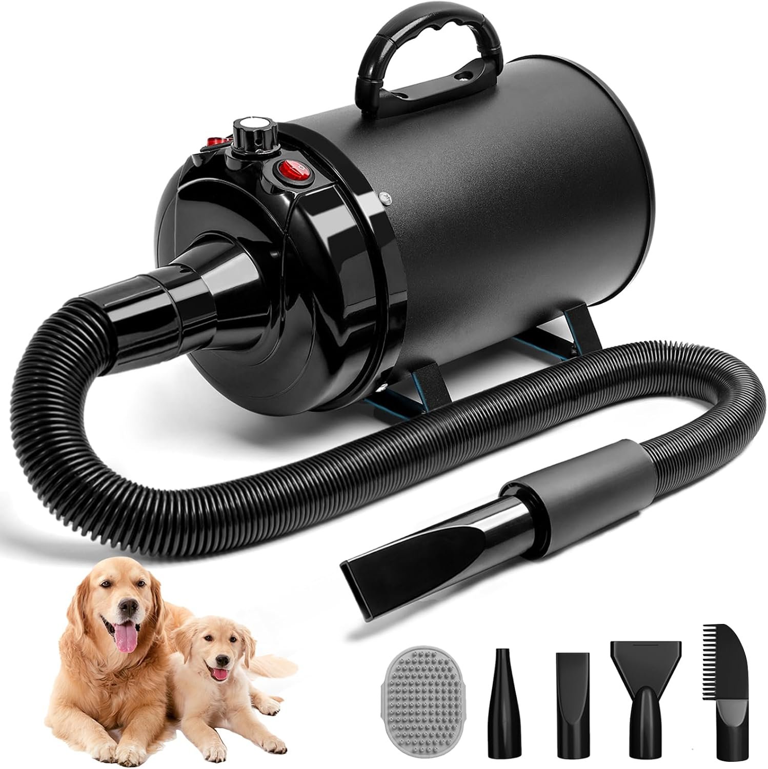 High Velocity Dog Hair Dryer, Pet Dryers, Black High Velocity Dog Hair Dryer, Pet Dryers, Black
