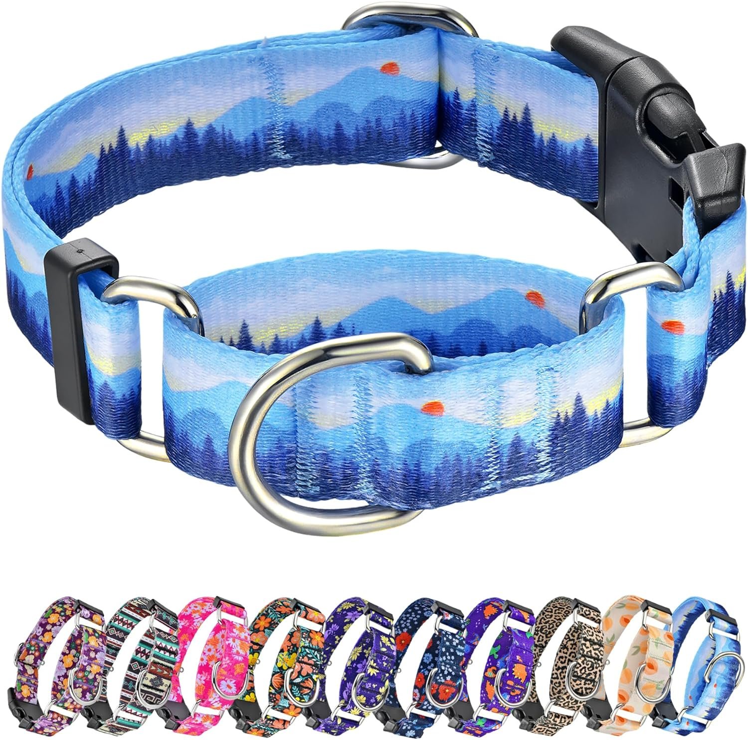 Hikiko Martingale Collar for Dogs with Special Pattern,Adjustable,L Hikiko Martingale Collar for Dogs with Special Pattern,Adjustable,L