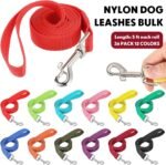 Hillban 36 Pcs Bulk Dog Leashes 5 ft Nylon Small Medium Dogs, 12 Colors - Image 2
