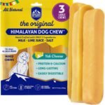 Himalayan Dog Chew, The Original Yak Cheese Dog Chews, 3 Large/XL Yak Chews