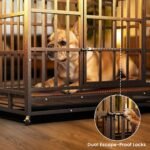 Hiwokk 38 Inch Heavy Duty Dog Crate, Indestructible Kennel for Small Dogs - Image 2
