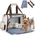 Homespon 34.5L Soft-Sided Cat Dog Carrier, Airline Approved Pet Bag