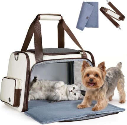Homespon 34.5L Soft-Sided Cat Dog Carrier, Airline Approved Pet Bag