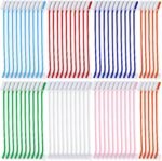 Honeydak 70 Pcs Dog Tooth Brush Dual Headed Pet Toothbrush, Colorful