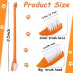 Honeydak 70 Pcs Dog Tooth Brush Dual Headed Pet Toothbrush, Colorful - Image 2