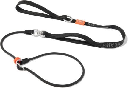HowGo Slip Lead Dog Leash, 360°Swivel Anti-Tangle (Black 5.0FT-Swivel)