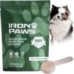 Human-Grade Superfood For Dogs, Premium Greens Powder Supplement For Dental Health, Longevity, Hip & Joint, Gut Health, Allergies, Immune Support, Skin & Coat – 3.5 oz Nutrient Dense Formula