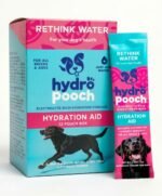 HydroPooch Dog Electrolyte Supplement, Hydration Powder & Water Flavor Enhancer for Dehydration Recovery, Heat, Exercise & Travel, Rehydration Support for Dogs, 12 Single-Serve Packets (8g Each)