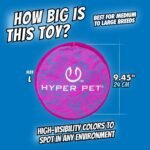 Hyper Pet Flippy Flopper Flying Disc Soft Dog Toy, 9 Inches, Purple Swirl - Image 2