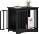 Hzuaneri 27.2 in S Dog Crate Furniture Indoor Dog Kennel with Barn Door