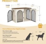 Hzuaneri 44.1 in Dog Crate Furniture,Dog Kennel Indoor for Medium/Large Dog - Image 2