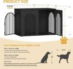 Hzuaneri 46.5 in Dog Crate Furniture,Dog Kennel Indoor for Medium/Large Dog - Image 2