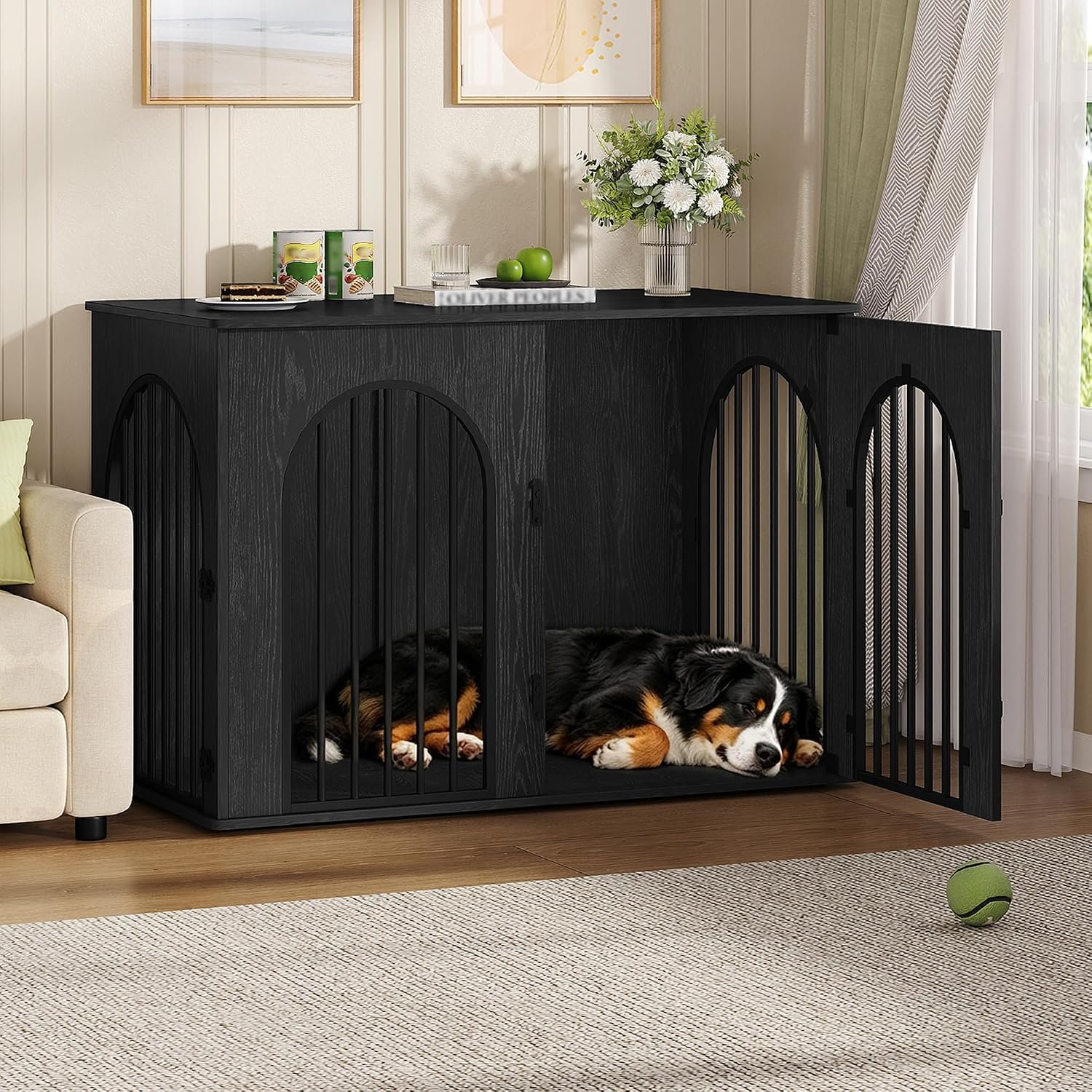 Hzuaneri 46.5 in Dog Crate Furniture,Dog Kennel Indoor for Medium/Large Dog Hzuaneri 46.5 in Dog Crate Furniture,Dog Kennel Indoor for Medium/Large Dog