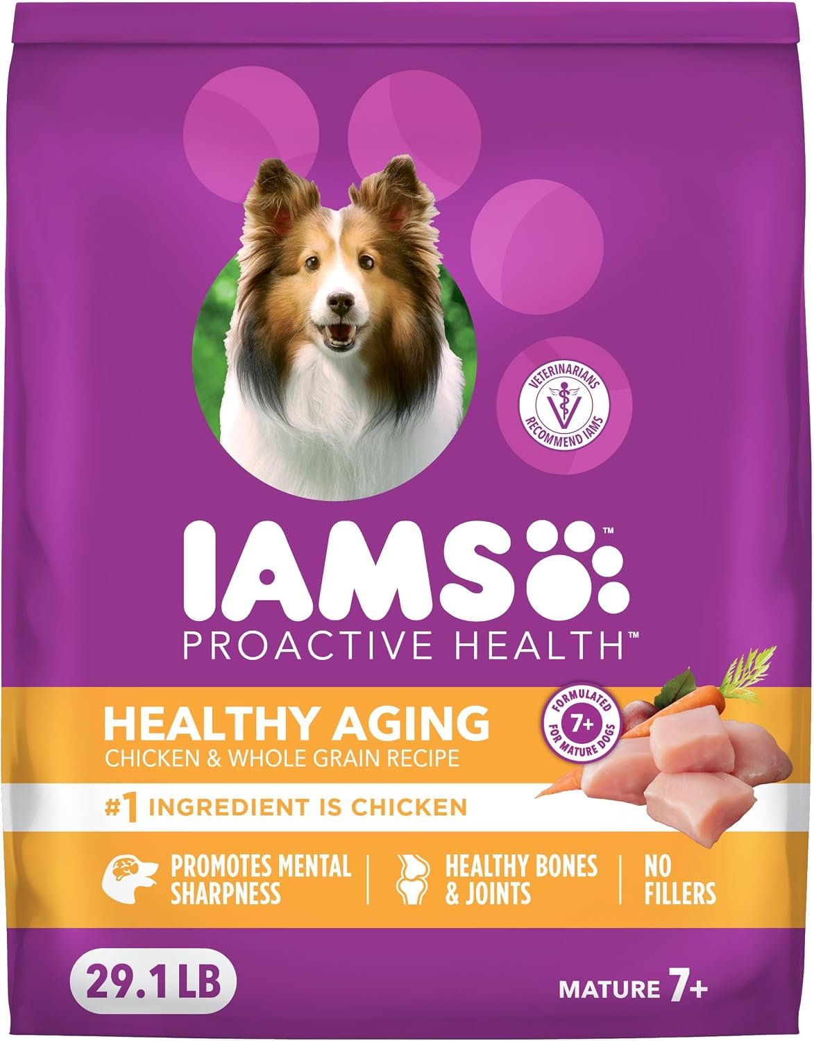 IAMS Proactive Health Healthy Aging Dry Dog Food, Chicken, 29.1 lb IAMS Proactive Health Healthy Aging Dry Dog Food, Chicken, 29.1 lb