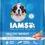 IAMS Proactive Health Healthy Weight Large Dry Dog Food, Chicken, 29.1 lb