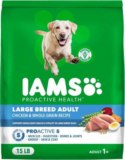 IAMS Proactive Health Large Breed Dry Dog Food, Chicken, 15 lb