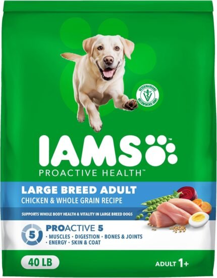 IAMS Proactive Health Large Breed Dry Dog Food, Chicken, 40 lb