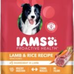 IAMS Proactive Health Minichunks Dry Dog Food, Lamb & Rice, 30 lb