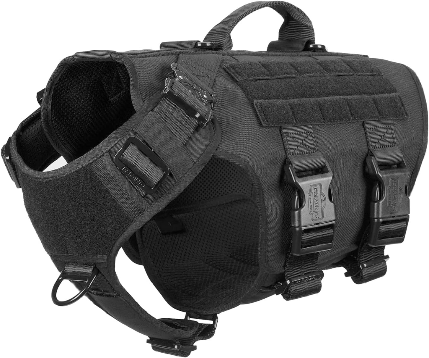 ICEFANG No Pull Tactical Dog Harness for Large Dogs,Adjustable Dog Vest ICEFANG No Pull Tactical Dog Harness for Large Dogs,Adjustable Dog Vest