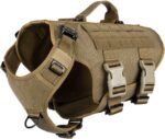 ICEFANG No Pull Tactical Dog Harness for Medium Dogs,Adjustable Dog Vest