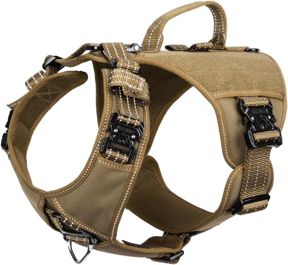 ICEFANG Quick-Moving Tactical Dog Harness for Large Dogs,No Pull Dog Vest ICEFANG Quick-Moving Tactical Dog Harness for Large Dogs,No Pull Dog Vest