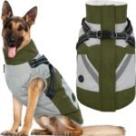 IECOii Dog Coat for Large Dogs – Waterproof Winter Fleece Jacket, XLarge
