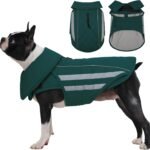 IECOii Waterproof Dog Jacket for Large Dogs Winter Coat Reflective Warm, M