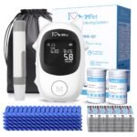 IMPet Glucose Monitoring Kit for Dogs & Cats, Pet Blood Sugar Monitor with 100 Strips, 100 Lancets and 1 Pet-Specific Lancing Device, Pain-Free, Easy Shuttle & No-Coding (PGB-Q1)