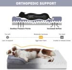 INVENHO Orthopedic Dog Beds Large Sized, XL Washable Dog Sofa with Egg-Crate Foam, Waterproof Lining and Non-Skid Bottom - Image 2
