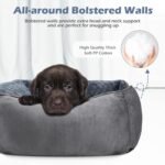 INVENHO Rectangle Washable Orthopedic Dog Bed for Small, Medium and Large Dogs, Soft Calming, Sleeping Puppy Bed Durable Pet Cuddler with Anti-Slip Bottom, S (20"x19"x6") - Image 2