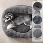 INVENHO Small Dog Bed for Small Dogs, Cat Beds for Indoor Cats Washable, Orthopedic Dog Bed, Warming Soft Calming Sleeping Puppy Bed Durable Pet Bed with Anti-Slip Bottom S(20"x19"x6") - Image 2