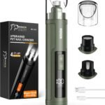 IREDOON Dog Nail Grinder with 4 LED Lights, 3 Speeds Super Quiet for Pets