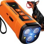 IZNiK Dog Bark Deterrent Device, 3X Ultrasonic Anti Barking, 6 Training Modes Barks No More Indoors Outdoors Behavior Correct Safe & Humane Rechargeable Compact Bark Control for Dogs