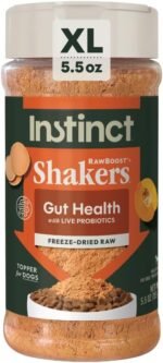 Instinct Freeze Dried Shakers, Dog Food Topper, Gut Health, 5.5 oz.
