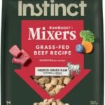 Instinct Raw Boost Mixers Freeze Dried Dog Food Toppers For Dry Food, Grain Free Dog Food Toppers with Beef For Dogs, 14 oz