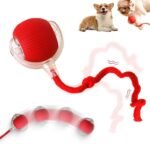 Interactive Cat Toys Balls, 2026 New Dog Toy Interactive Rolling Dog Ball, Motion Activated Cat Balls with 360° Smart Automatic Rolling Moving for Bored Kitten Pet Cats Dogs (Red)