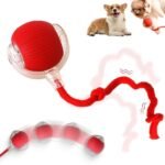 Interactive Cat Toys Balls, 2026 New Dog Toy Interactive Rolling Dog Ball, Motion Activated Cat Balls with 360° Smart Automatic Rolling Moving for Bored Kitten Pet Cats Dogs (Red)
