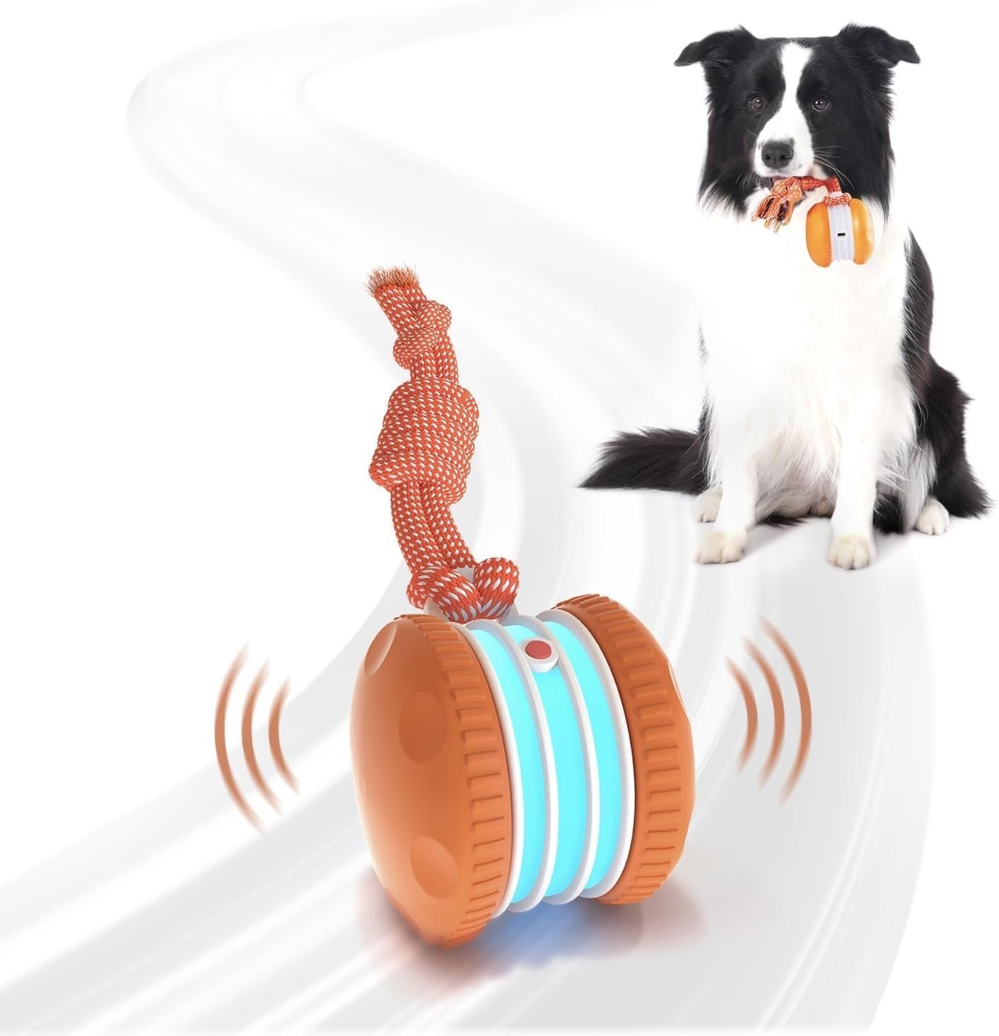 Interactive Dog Ball,Random Path Electric Moving Dogs Toy with Rope Interactive Dog Ball,Random Path Electric Moving Dogs Toy with Rope