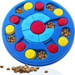 Interactive Dog Puzzle Toys for Puppy IQ Stimulation &Treat Training,Treat Dispenser Squeaky Toy for Smart Dogs, Puppy &Cats Fun Feeding (Level 1-3)