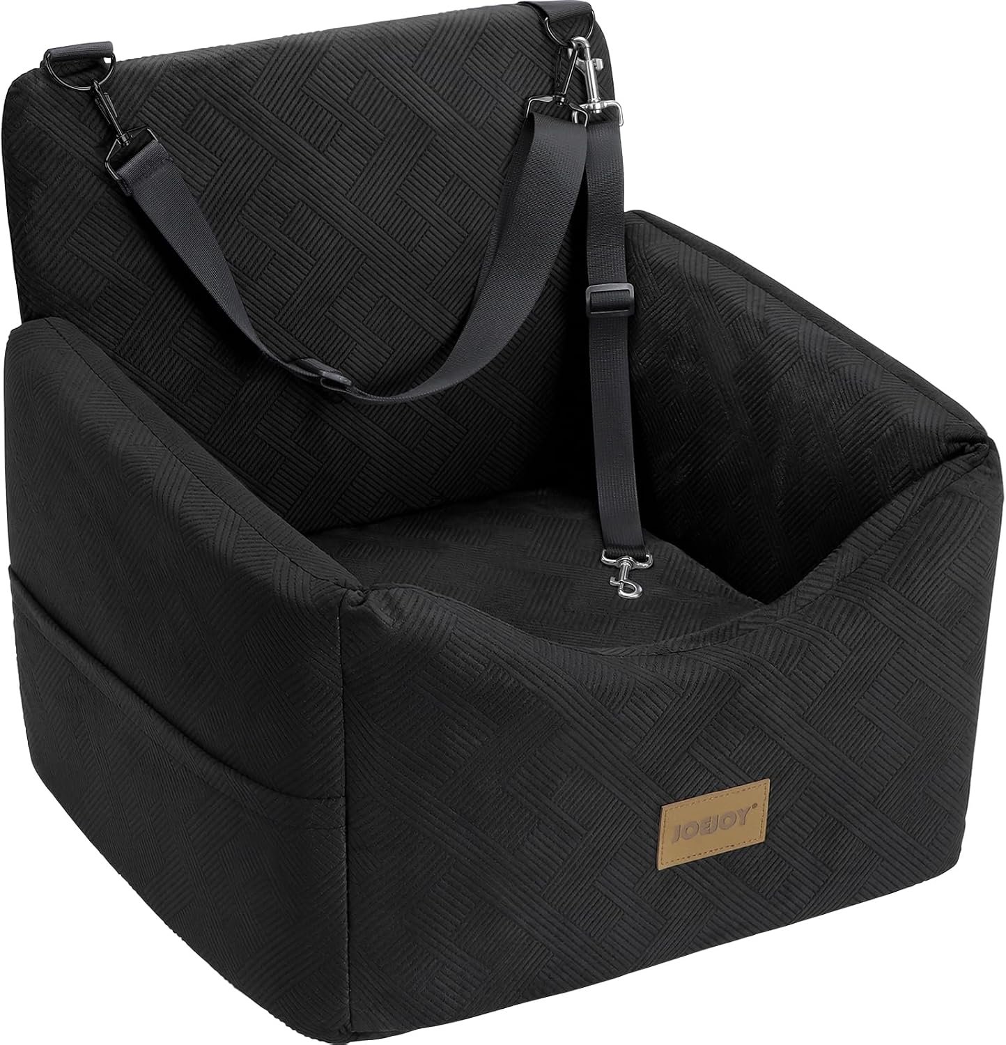 JOEJOY Dog Car Seats for Small Medium Dogs Under 35lbs, Dog Booster Seat with Detachable Washable Cover and Cushion, Memory Foam Pet Car Seat with Safety Belt and Storage Pockets (Black) JOEJOY Dog Car Seats for Small Medium Dogs Under 35lbs, Dog Booster Seat with Detachable Washable Cover and Cushion, Memory Foam Pet Car Seat with Safety Belt and Storage Pockets (Black)