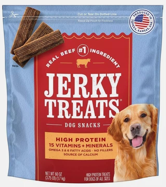 Jerky Treats American Beef Dog Jerky Treats,60 oz Jerky Treats American Beef Dog Jerky Treats,60 oz